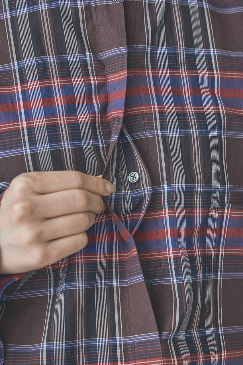 【カレンソロジー/Curensology】のコットンチェックビッグシャツ 人気、トレンドファッション・服の通販 founy(ファニー) 　ファッション　Fashion　レディースファッション　Fashion for Women　トップス・カットソー　Cut & Sew Tops　シャツ・ブラウス・オフィスカジュアル　Elegant Blouses & Button-Ups　おすすめ　Recommended / Our Picks　シンプル　Simple, Minimal　スリーブ　Sleeve, Long Sleeve / Short Sleeve　チェック　Check, Plaid, Tartan　フォルム　Silhouette, Form　ロング　Long, Long-Length　エレガント 上品　Elegant　新作・新入荷　New Arrivals / New In　other-8|ID: prp329100004942969 ipo3291000000037100464