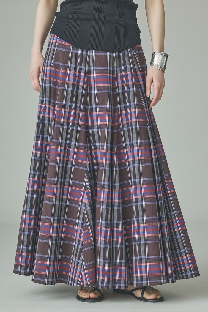 【カレンソロジー/Curensology】のコットンチェックスカート インテリア・キッズ・メンズ・レディースファッション・服の通販 founy(ファニー) https://founy.com/ ファッション Fashion レディースファッション Fashion for Women スカート Skirts ロングスカート Long Skirts / Maxi & Midi Skirts シンプル Simple, Minimal チェック Check, Plaid, Tartan バランス Balance, Style Balance マーメイド Mermaid, Fishtail Silhouette ロング Long, Long-Length エレガント 上品 Elegant 新作・新入荷 New Arrivals / New In |ID: prp329100004942972 ipo3291000000037100485