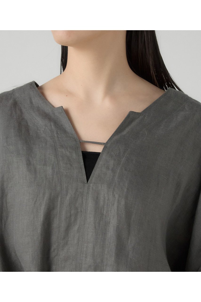 【カオス/Chaos】のマーラリネンワンピース 人気、トレンドファッション・服の通販 founy(ファニー) 　ファッション　Fashion　レディースファッション　Fashion for Women　ワンピース　Dresses　チュニック　Tunic Tops & Dresses　サンダル　Sandals, Summer Shoes　シンプル　Simple, Minimal　スリット　Slit, Slit Detail　チュニック　Tunic, Long Top　フォルム　Silhouette, Form　フレンチ　French, French Style　フロント　Front, Front Design　リネン　Linen, Linen Fabric　リボン　Ribbon, Bow　ロング　Long, Long-Length　ワッシャー　Washer, Crinkled Finish　夏　Summer　新作・新入荷　New Arrivals / New In　other-4|ID: prp329100004942975 ipo3291000000037100509