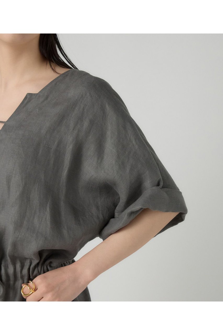 【カオス/Chaos】のマーラリネンワンピース 人気、トレンドファッション・服の通販 founy(ファニー) 　ファッション　Fashion　レディースファッション　Fashion for Women　ワンピース　Dresses　チュニック　Tunic Tops & Dresses　サンダル　Sandals, Summer Shoes　シンプル　Simple, Minimal　スリット　Slit, Slit Detail　チュニック　Tunic, Long Top　フォルム　Silhouette, Form　フレンチ　French, French Style　フロント　Front, Front Design　リネン　Linen, Linen Fabric　リボン　Ribbon, Bow　ロング　Long, Long-Length　ワッシャー　Washer, Crinkled Finish　夏　Summer　新作・新入荷　New Arrivals / New In　other-6|ID: prp329100004942975 ipo3291000000037100511