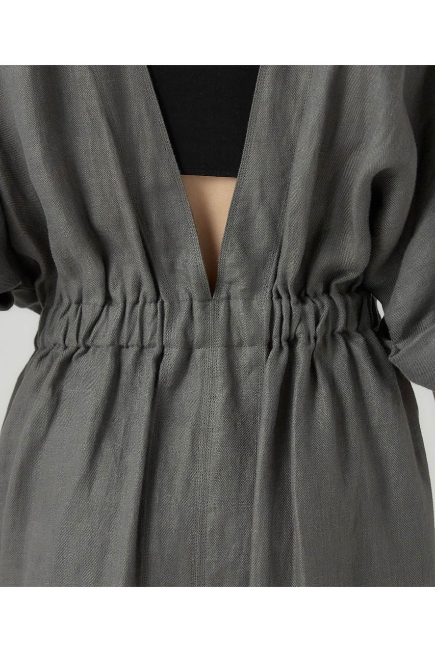 【カオス/Chaos】のマーラリネンワンピース 人気、トレンドファッション・服の通販 founy(ファニー) 　ファッション　Fashion　レディースファッション　Fashion for Women　ワンピース　Dresses　チュニック　Tunic Tops & Dresses　サンダル　Sandals, Summer Shoes　シンプル　Simple, Minimal　スリット　Slit, Slit Detail　チュニック　Tunic, Long Top　フォルム　Silhouette, Form　フレンチ　French, French Style　フロント　Front, Front Design　リネン　Linen, Linen Fabric　リボン　Ribbon, Bow　ロング　Long, Long-Length　ワッシャー　Washer, Crinkled Finish　夏　Summer　新作・新入荷　New Arrivals / New In　other-8|ID: prp329100004942975 ipo3291000000037100513