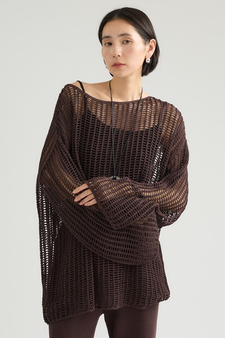 【カオス/Chaos】のコティアコードニットプルオーバー 人気、トレンドファッション・服の通販 founy(ファニー) 　ファッション　Fashion　レディースファッション　Fashion for Women　トップス・カットソー　Cut & Sew Tops　ニット　Knit Tops & Sweaters　カジュアルプルオーバー・ニットトップス　Pullovers & Knit Tops / Casual Pullovers　インナー　Innerwear　メッシュ　Mesh, Net Fabric　夏　Summer　エレガント 上品　Elegant　新作・新入荷　New Arrivals / New In　 other-1|ID: prp329100004942976 ipo3291000000037100514