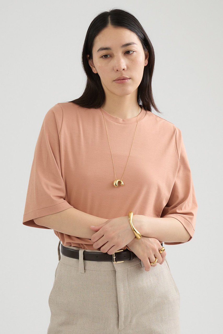 【カオス/Chaos】のエルパソTシャツ インテリア・キッズ・メンズ・レディースファッション・服の通販 founy(ファニー) 　ファッション　Fashion　レディースファッション　Fashion for Women　トップス・カットソー　Cut & Sew Tops　シャツ・ブラウス・オフィスカジュアル　Elegant Blouses & Button-Ups　ロングTシャツ・Tシャツ　Longline T-Shirts & Tees　カットソー・ベーシックTシャツ　Cut-and-Sewn Tops / Stretch Tees & Basics　コンパクト　Compact, Small Size　ショート　Short, Short Length　シルケット　Silket, Silky Cotton　シンプル　Simple, Minimal　スリーブ　Sleeve, Long Sleeve / Short Sleeve　ドレープ　Drape, Draping Fabric　新作・新入荷　New Arrivals / New In　ピンク|ID: prp329100004942978 ipo3291000000037100534