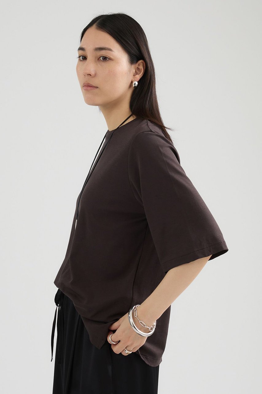 【カオス/Chaos】のエルパソTシャツ 人気、トレンドファッション・服の通販 founy(ファニー) 　ファッション　Fashion　レディースファッション　Fashion for Women　トップス・カットソー　Cut & Sew Tops　シャツ・ブラウス・オフィスカジュアル　Elegant Blouses & Button-Ups　ロングTシャツ・Tシャツ　Longline T-Shirts & Tees　カットソー・ベーシックTシャツ　Cut-and-Sewn Tops / Stretch Tees & Basics　コンパクト　Compact, Small Size　ショート　Short, Short Length　シルケット　Silket, Silky Cotton　シンプル　Simple, Minimal　スリーブ　Sleeve, Long Sleeve / Short Sleeve　ドレープ　Drape, Draping Fabric　新作・新入荷　New Arrivals / New In　other-3|ID: prp329100004942978 ipo3291000000037100537