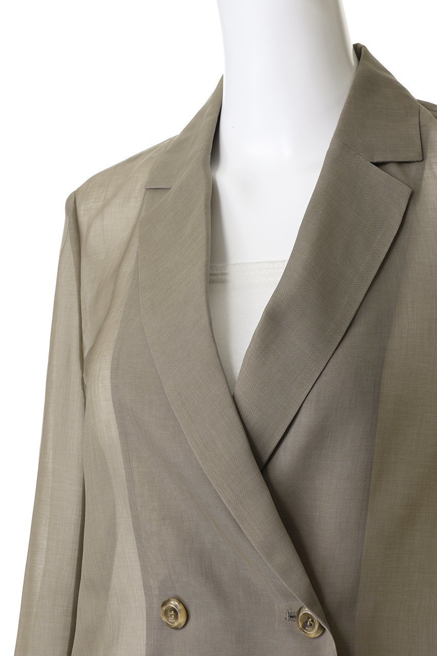 【アルアバイル/allureville】のワルツシアーオーガンジャケット 人気、トレンドファッション・服の通販 founy(ファニー) 　ファッション　Fashion　レディースファッション　Fashion for Women　アウター　Coat / Outerwear Collection　レディースジャケット・軽アウター　Jackets　カッティング　Cutting Detail　キャミワンピース　Cami Dress, Slip Dress　クール　Cool, Chic　シアー　Sheer, See-Through　ジャケット　Jacket, Outerwear　センター　Center, Center Line　タンク　Tank Top, Sleeveless Top　マニッシュ　Mannish, Boyish　ワイド　Wide, Wide Fit　エレガント 上品　Elegant　新作・新入荷　New Arrivals / New In　other-5|ID: prp329100004942981 ipo3291000000037100562