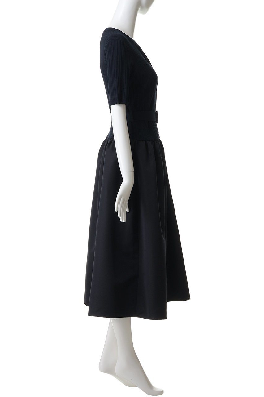 【アナイ/ANAYI】のグログランコンビベルト付ワンピース 人気、トレンドファッション・服の通販 founy(ファニー) 　ファッション　Fashion　レディースファッション　Fashion for Women　ワンピース　Dresses　チュニック　Tunic Tops & Dresses　ベルト&ウエストマーク　Belts & Waist Accessories　カーディガン　Cardigan, Knitwear　ジャケット　Jacket, Outerwear　チュニック　Tunic, Long Top　ドッキング　Docking, Mixed Material　フレア　Flare, Flared　新作・新入荷　New Arrivals / New In　other-3|ID: prp329100004942985 ipo3291000000037100582