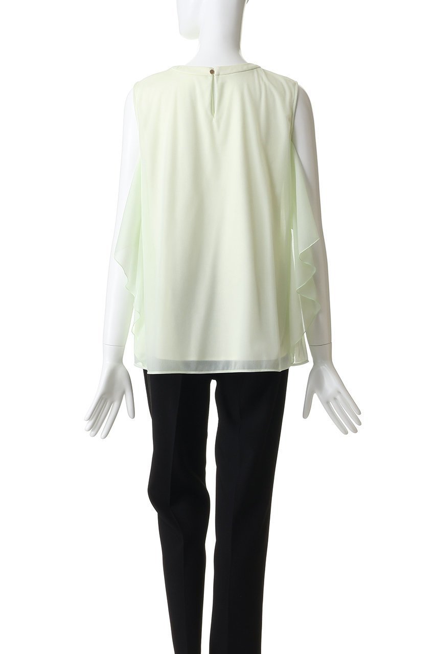 【アナイ/ANAYI】のトリコットオーガンレイヤードプルオーバー 人気、トレンドファッション・服の通販 founy(ファニー) 　ファッション　Fashion　レディースファッション　Fashion for Women　トップス・カットソー　Cut & Sew Tops　キャミソール&ノースリーブ　Camisoles & Sleeveless Tops　シャツ・ブラウス・オフィスカジュアル　Elegant Blouses & Button-Ups　ロングTシャツ・Tシャツ　Longline T-Shirts & Tees　カジュアルプルオーバー・ニットトップス　Pullovers & Knit Tops / Casual Pullovers　カットソー・ベーシックTシャツ　Cut-and-Sewn Tops / Stretch Tees & Basics　なめらか　Smooth, Silky Texture　インナー　Innerwear　オーガンジー　Organza Fabric　キャミソール　Camisole, Spaghetti Strap Top　シアー　Sheer, See-Through　ジャケット　Jacket, Outerwear　タンク　Tank Top, Sleeveless Top　フリル　Frill, Ruffle　夏　Summer　新作・新入荷　New Arrivals / New In　春　Spring　S/S・春夏　SS, Spring/Summer, Warm Season　other-4|ID: prp329100004942986 ipo3291000000037100591