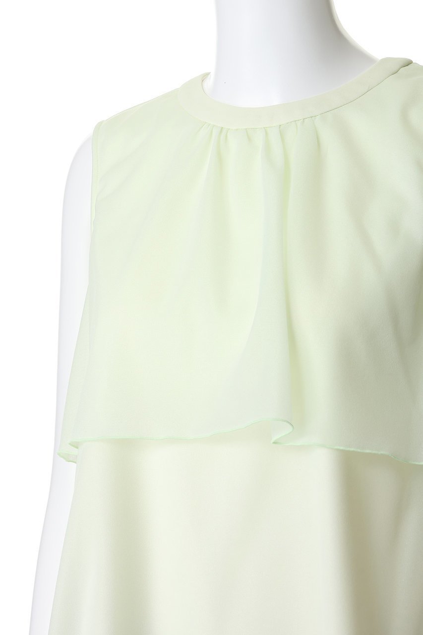 【アナイ/ANAYI】のトリコットオーガンレイヤードプルオーバー 人気、トレンドファッション・服の通販 founy(ファニー) 　ファッション　Fashion　レディースファッション　Fashion for Women　トップス・カットソー　Cut & Sew Tops　キャミソール&ノースリーブ　Camisoles & Sleeveless Tops　シャツ・ブラウス・オフィスカジュアル　Elegant Blouses & Button-Ups　ロングTシャツ・Tシャツ　Longline T-Shirts & Tees　カジュアルプルオーバー・ニットトップス　Pullovers & Knit Tops / Casual Pullovers　カットソー・ベーシックTシャツ　Cut-and-Sewn Tops / Stretch Tees & Basics　なめらか　Smooth, Silky Texture　インナー　Innerwear　オーガンジー　Organza Fabric　キャミソール　Camisole, Spaghetti Strap Top　シアー　Sheer, See-Through　ジャケット　Jacket, Outerwear　タンク　Tank Top, Sleeveless Top　フリル　Frill, Ruffle　夏　Summer　新作・新入荷　New Arrivals / New In　春　Spring　S/S・春夏　SS, Spring/Summer, Warm Season　other-5|ID: prp329100004942986 ipo3291000000037100592