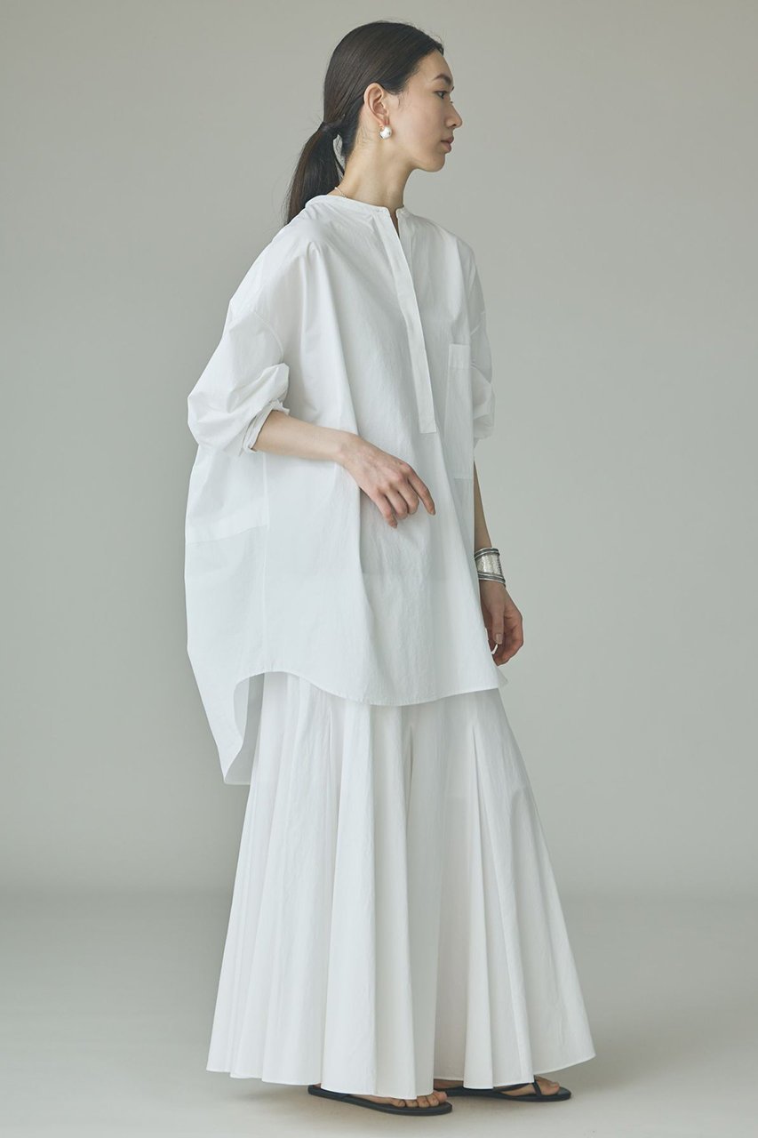 【カレンソロジー/Curensology】のタイプライタービッグシャツ 人気、トレンドファッション・服の通販 founy(ファニー) 　ファッション　Fashion　レディースファッション　Fashion for Women　トップス・カットソー　Cut & Sew Tops　シャツ・ブラウス・オフィスカジュアル　Elegant Blouses & Button-Ups　シンプル　Simple, Minimal　スキッパー　Skipper, Open Collar　スリーブ　Sleeve, Long Sleeve / Short Sleeve　ビッグ　Big, Oversized　フォルム　Silhouette, Form　ロング　Long, Long-Length　ワッシャー　Washer, Crinkled Finish　おすすめ　Recommended / Our Picks　エレガント 上品　Elegant　新作・新入荷　New Arrivals / New In　other-5|ID: prp329100004942988 ipo3291000000037100609