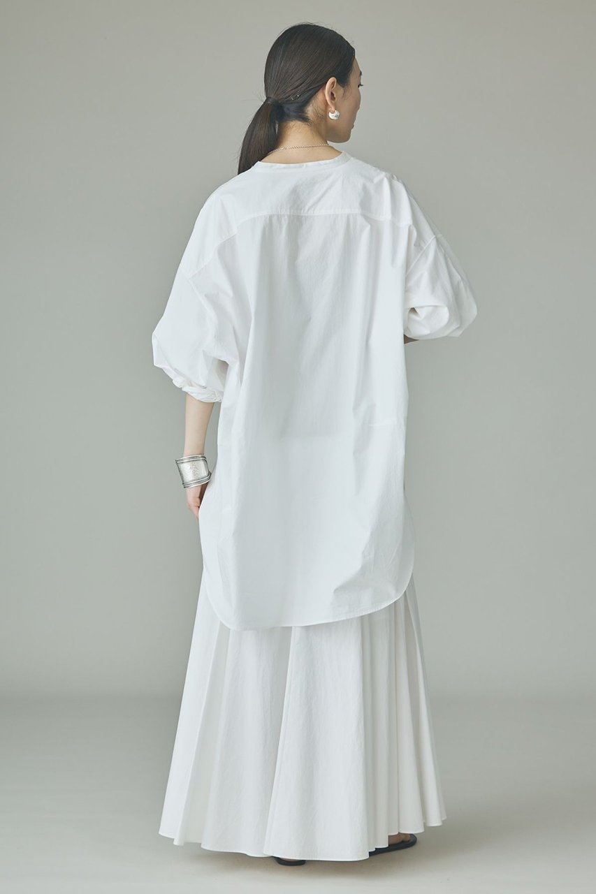 【カレンソロジー/Curensology】のタイプライタービッグシャツ 人気、トレンドファッション・服の通販 founy(ファニー) 　ファッション　Fashion　レディースファッション　Fashion for Women　トップス・カットソー　Cut & Sew Tops　シャツ・ブラウス・オフィスカジュアル　Elegant Blouses & Button-Ups　シンプル　Simple, Minimal　スキッパー　Skipper, Open Collar　スリーブ　Sleeve, Long Sleeve / Short Sleeve　ビッグ　Big, Oversized　フォルム　Silhouette, Form　ロング　Long, Long-Length　ワッシャー　Washer, Crinkled Finish　おすすめ　Recommended / Our Picks　エレガント 上品　Elegant　新作・新入荷　New Arrivals / New In　other-6|ID: prp329100004942988 ipo3291000000037100610