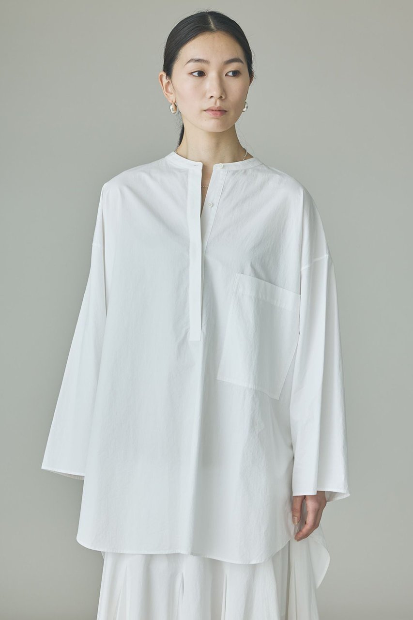 【カレンソロジー/Curensology】のタイプライタービッグシャツ 人気、トレンドファッション・服の通販 founy(ファニー) 　ファッション　Fashion　レディースファッション　Fashion for Women　トップス・カットソー　Cut & Sew Tops　シャツ・ブラウス・オフィスカジュアル　Elegant Blouses & Button-Ups　シンプル　Simple, Minimal　スキッパー　Skipper, Open Collar　スリーブ　Sleeve, Long Sleeve / Short Sleeve　ビッグ　Big, Oversized　フォルム　Silhouette, Form　ロング　Long, Long-Length　ワッシャー　Washer, Crinkled Finish　おすすめ　Recommended / Our Picks　エレガント 上品　Elegant　新作・新入荷　New Arrivals / New In　other-7|ID: prp329100004942988 ipo3291000000037100611