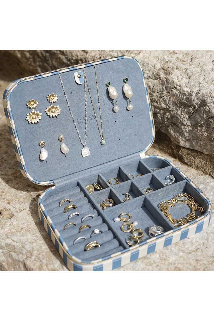 【デイジー ロンドン/DAISY LONDON】の【Polly Sayer】Large Mulberry ジュエリーケース 人気、トレンドファッション・服の通販 founy(ファニー) 　ファッション　Fashion　レディースファッション　Fashion for Women　ポーチ&ミニバッグ　Pouches & Mini Bags　アクセサリー　Fashion Accessories　ジュエリー　Jewelry, Accessories　ストライプ　Stripe, Striped Pattern　ポーチ　Pouch, Small Case　ランジェリー　Lingerie, Intimate Wear　再入荷　Restock / Back in Stock　other-2|ID: prp329100004942989 ipo3291000000037100616