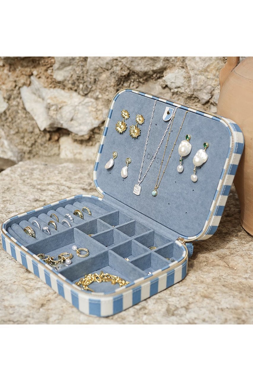 【デイジー ロンドン/DAISY LONDON】の【Polly Sayer】Large Mulberry ジュエリーケース 人気、トレンドファッション・服の通販 founy(ファニー) 　ファッション　Fashion　レディースファッション　Fashion for Women　ポーチ&ミニバッグ　Pouches & Mini Bags　アクセサリー　Fashion Accessories　ジュエリー　Jewelry, Accessories　ストライプ　Stripe, Striped Pattern　ポーチ　Pouch, Small Case　ランジェリー　Lingerie, Intimate Wear　再入荷　Restock / Back in Stock　other-7|ID: prp329100004942989 ipo3291000000037100621