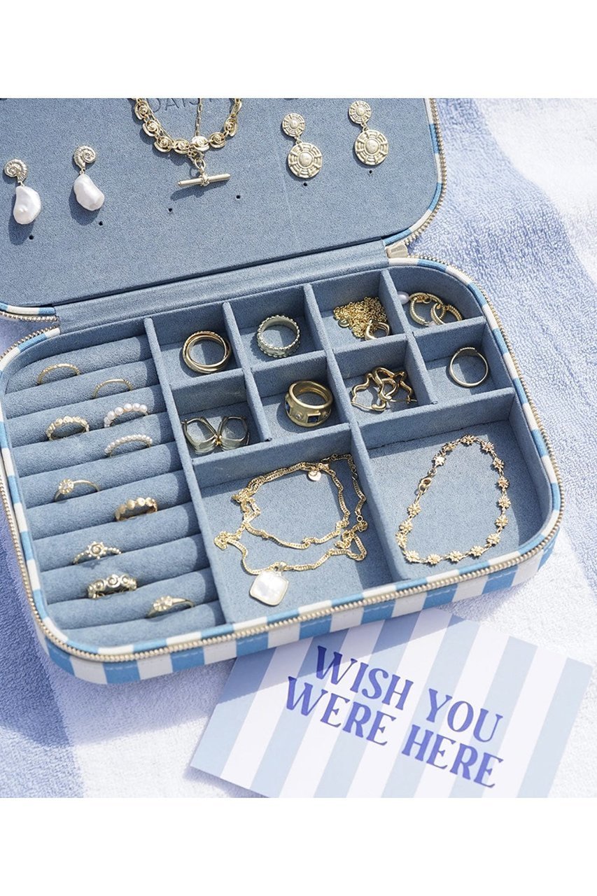 【デイジー ロンドン/DAISY LONDON】の【Polly Sayer】Large Mulberry ジュエリーケース 人気、トレンドファッション・服の通販 founy(ファニー) 　ファッション　Fashion　レディースファッション　Fashion for Women　ポーチ&ミニバッグ　Pouches & Mini Bags　アクセサリー　Fashion Accessories　ジュエリー　Jewelry, Accessories　ストライプ　Stripe, Striped Pattern　ポーチ　Pouch, Small Case　ランジェリー　Lingerie, Intimate Wear　再入荷　Restock / Back in Stock　other-8|ID: prp329100004942989 ipo3291000000037100622