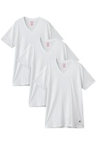 【ブルックス ブラザーズ/Brooks Brothers / MEN】の【MEN】スーピマコットン GFロゴ 3パック VネックTシャツ Traditional Fit ホワイト|ID: prp329100004943002 ipo3291000000037100714