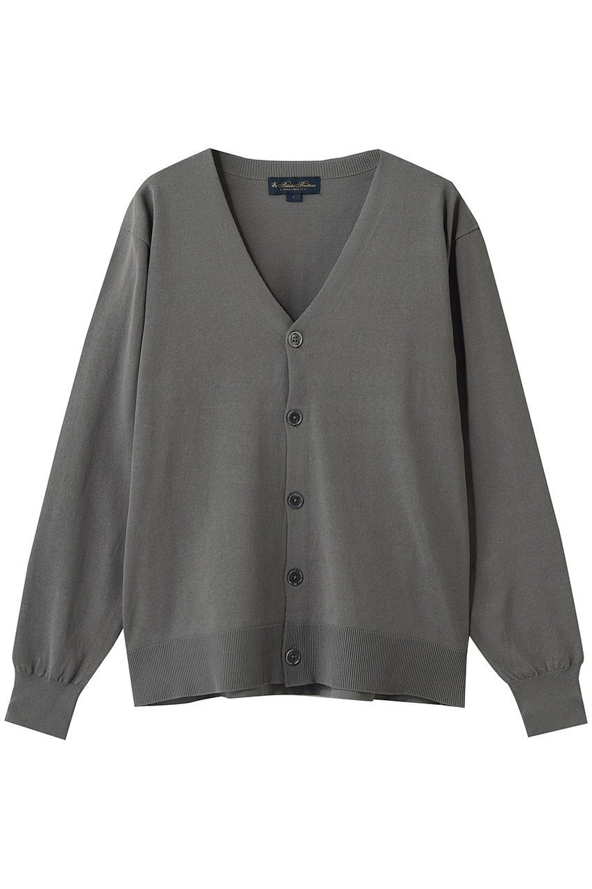 【ブルックス ブラザーズ/Brooks Brothers / MEN】の【MEN】 オンラインストア限定 ギマコットン Vネックカーディガン インテリア・キッズ・メンズ・レディースファッション・服の通販 founy(ファニー) 　ファッション　Fashion　メンズファッション　Fashion for Men　トップス・カットソー　Cut & Sew Tops　カーディガン / 羽織り　Cardigans　メンズシャツ　Shirts　おすすめ　Recommended / Our Picks　カーディガン　Cardigan, Knitwear　シンプル　Simple, Minimal　バランス　Balance, Style Balance　リネン　Linen, Linen Fabric　夏　Summer　新作・新入荷　New Arrivals / New In　春　Spring　S/S・春夏　SS, Spring/Summer, Warm Season　グレー|ID: prp329100004943004 ipo3291000000037100728