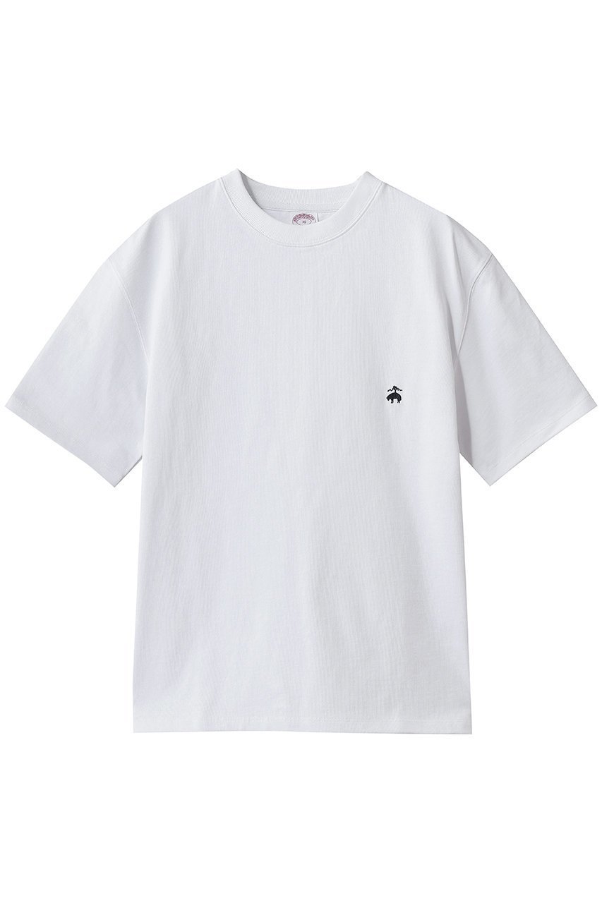 【ブルックス ブラザーズ/Brooks Brothers / MEN】の【MEN】USAコットンジャージー ヘビーウェイト GFロゴ Tシャツ インテリア・キッズ・メンズ・レディースファッション・服の通販 founy(ファニー) 　ファッション　Fashion　メンズファッション　Fashion for Men　トップス・カットソー　Cut & Sew Tops　メンズシャツ　Shirts　インナー　Innerwear　ショート　Short, Short Length　シンプル　Simple, Minimal　ジャケット　Jacket, Outerwear　スリーブ　Sleeve, Long Sleeve / Short Sleeve　新作・新入荷　New Arrivals / New In　ホワイト|ID: prp329100004943006 ipo3291000000037100744