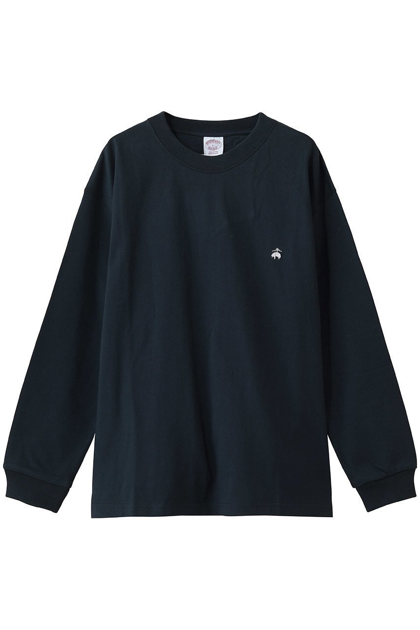 【ブルックス ブラザーズ/Brooks Brothers / MEN】の【MEN】USAコットンジャージー ヘビーウェイト GFロゴ ロングスリーブ Tシャツ インテリア・キッズ・メンズ・レディースファッション・服の通販 founy(ファニー) 　ファッション　Fashion　メンズファッション　Fashion for Men　トップス・カットソー　Cut & Sew Tops　メンズシャツ　Shirts　インナー　Innerwear　シンプル　Simple, Minimal　ジャケット　Jacket, Outerwear　スリーブ　Sleeve, Long Sleeve / Short Sleeve　ロング　Long, Long-Length　新作・新入荷　New Arrivals / New In　ネイビー|ID: prp329100004943007 ipo3291000000037100754