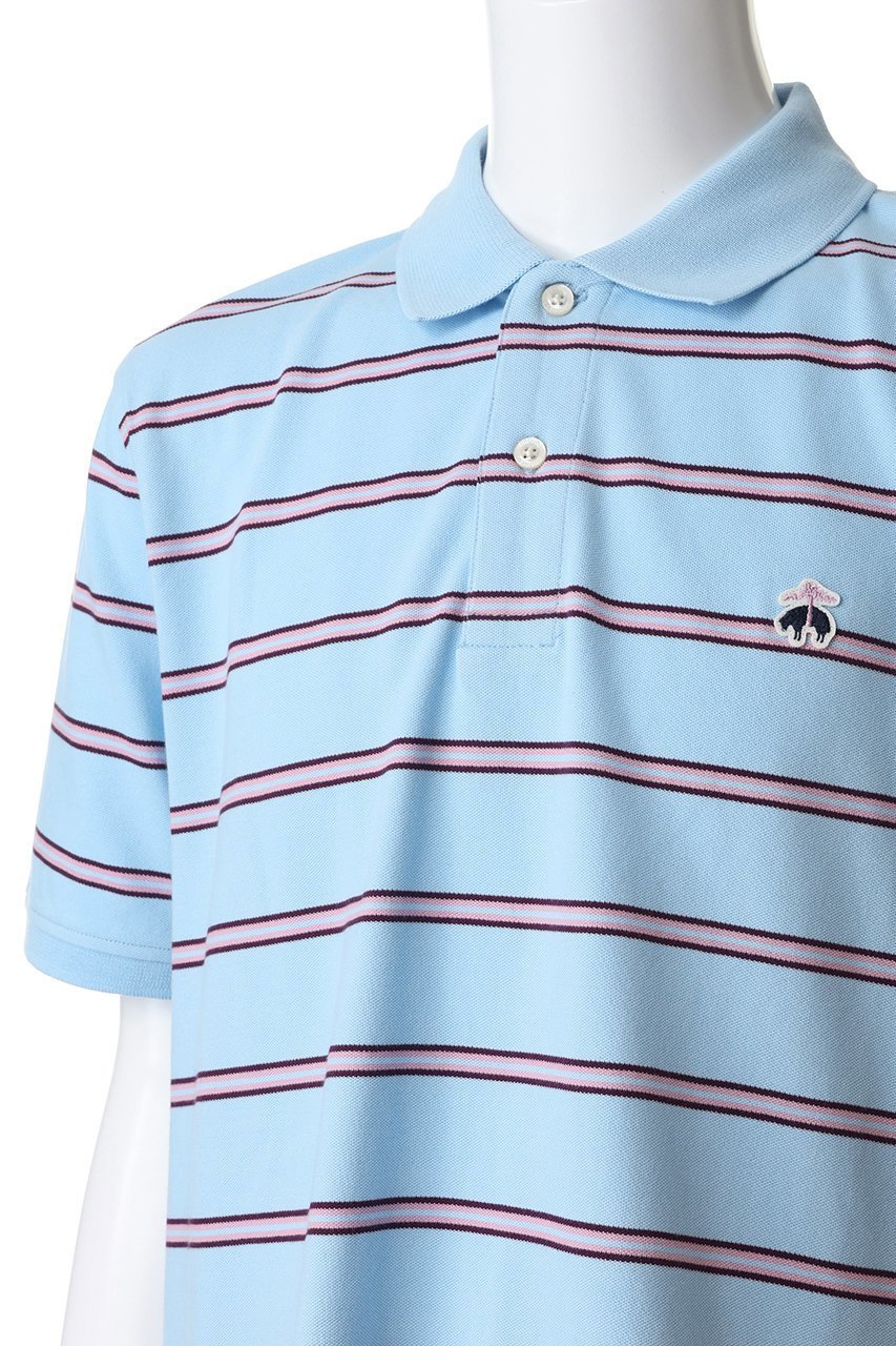【ブルックス ブラザーズ/Brooks Brothers / MEN】の【MEN】コットン ストレッチピケ GFロゴワッペン ストライプ ポロシャツ Original Fit 人気、トレンドファッション・服の通販 founy(ファニー) 　ファッション　Fashion　メンズファッション　Fashion for Men　トップス・カットソー　Cut & Sew Tops　メンズシャツ　Shirts　ポロシャツ / きれいめカジュアルスタイル　Polo Shirts　アメリカン　American Style　ショート　Short, Short Length　ストライプ　Stripe, Striped Pattern　ストレッチ　Stretch, Stretchy Fabric　スリーブ　Sleeve, Long Sleeve / Short Sleeve　ボックス　Boxy, Box Shape　ポロシャツ　Polo Shirt, Collared Tee　エレガント 上品　Elegant　夏　Summer　新作・新入荷　New Arrivals / New In　other-5|ID: prp329100004943008 ipo3291000000037100766