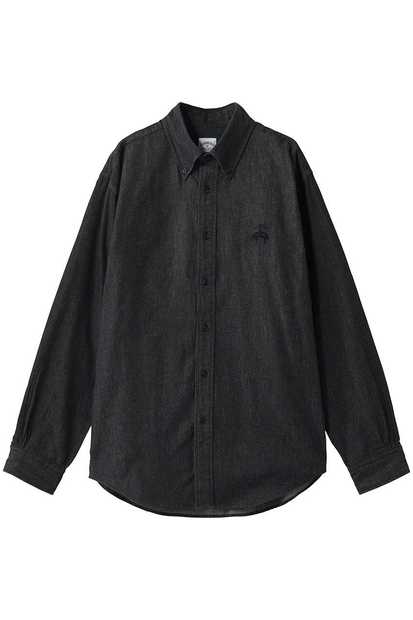 【ブルックス ブラザーズ/Brooks Brothers / MEN】の【MEN】 オンラインストア限定 ビッグGFロゴ デニムシャツ Traditional Fit 人気、トレンドファッション・服の通販 founy(ファニー) 　ファッション　Fashion　メンズファッション　Fashion for Men　アメリカン　American Style　春　Spring　ショート　Short, Short Length　スリーブ　Sleeve, Long Sleeve / Short Sleeve　センター　Center, Center Line　セーター　Sweater, Knitwear　ダウン　Down, Puffer　ダブル　Double, Double-Breasted　デニム　Denim, Jeans Material　長袖　Long Sleeve, Full Sleeve　ビッグ　Big, Oversized　フィット　Fit, Slim Fit　プリーツ　Pleats, Pleated　ボックス　Boxy, Box Shape　ポケット　Pocket, Pocket Detail　ロング　Long, Long-Length　ワイド　Wide, Wide Fit　S/S・春夏　SS, Spring/Summer, Warm Season　夏　Summer　新作・新入荷　New Arrivals / New In　 other-1|ID: prp329100004943010 ipo3291000000037100773