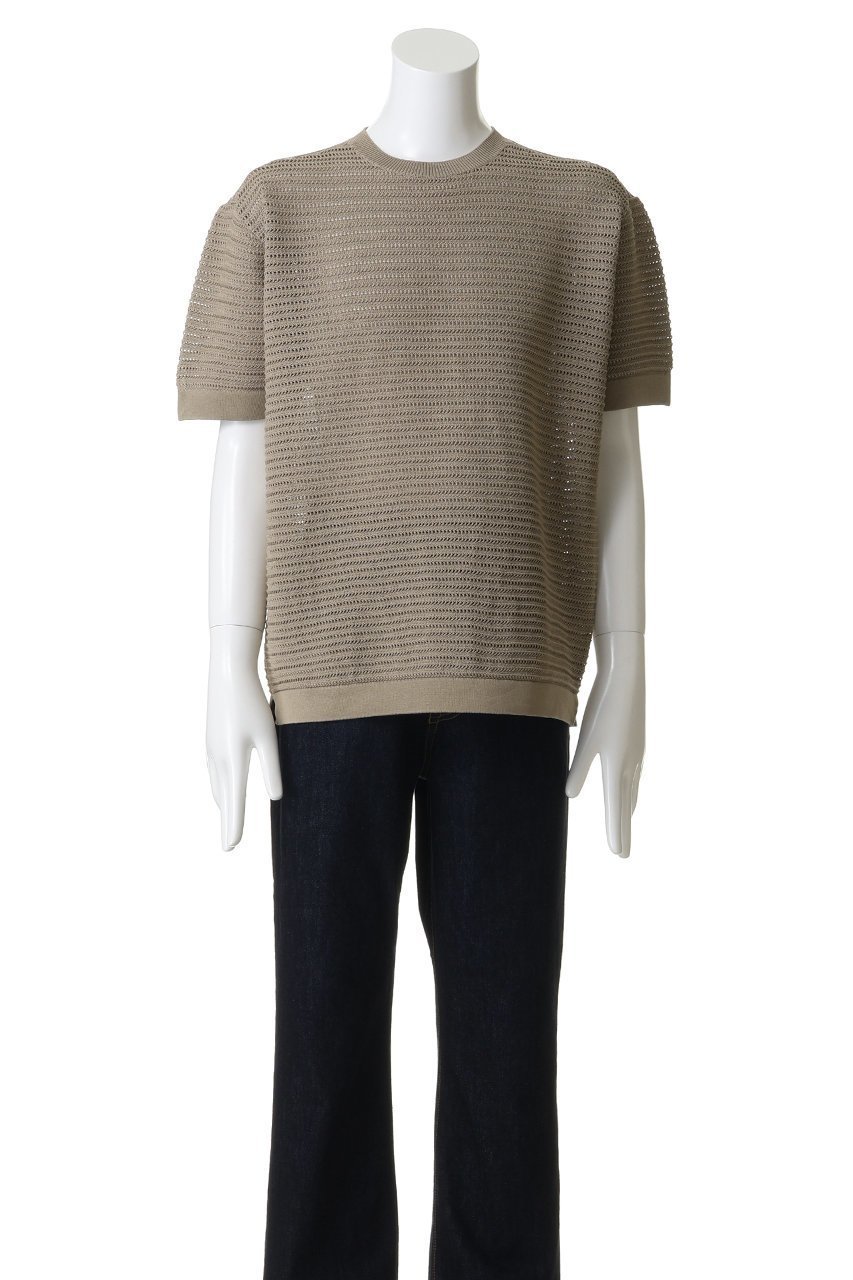 【バトナー/BATONER / MEN】の【MEN】SUMMER ニット クルーネック ショート スリーブ 人気、トレンドファッション・服の通販 founy(ファニー) 　ファッション　Fashion　メンズファッション　Fashion for Men　トップス・カットソー　Cut & Sew Tops　ニット・セーター / 定番トップス　Knit Tops & Sweaters　コーティング　Coating, Coated Finish　サマー　Summer, Summer Style　ショート　Short, Short Length　スリーブ　Sleeve, Long Sleeve / Short Sleeve　リゾート　Resort, Vacation Style　夏　Summer　新作・新入荷　New Arrivals / New In　other-2|ID: prp329100004943012 ipo3291000000037100789