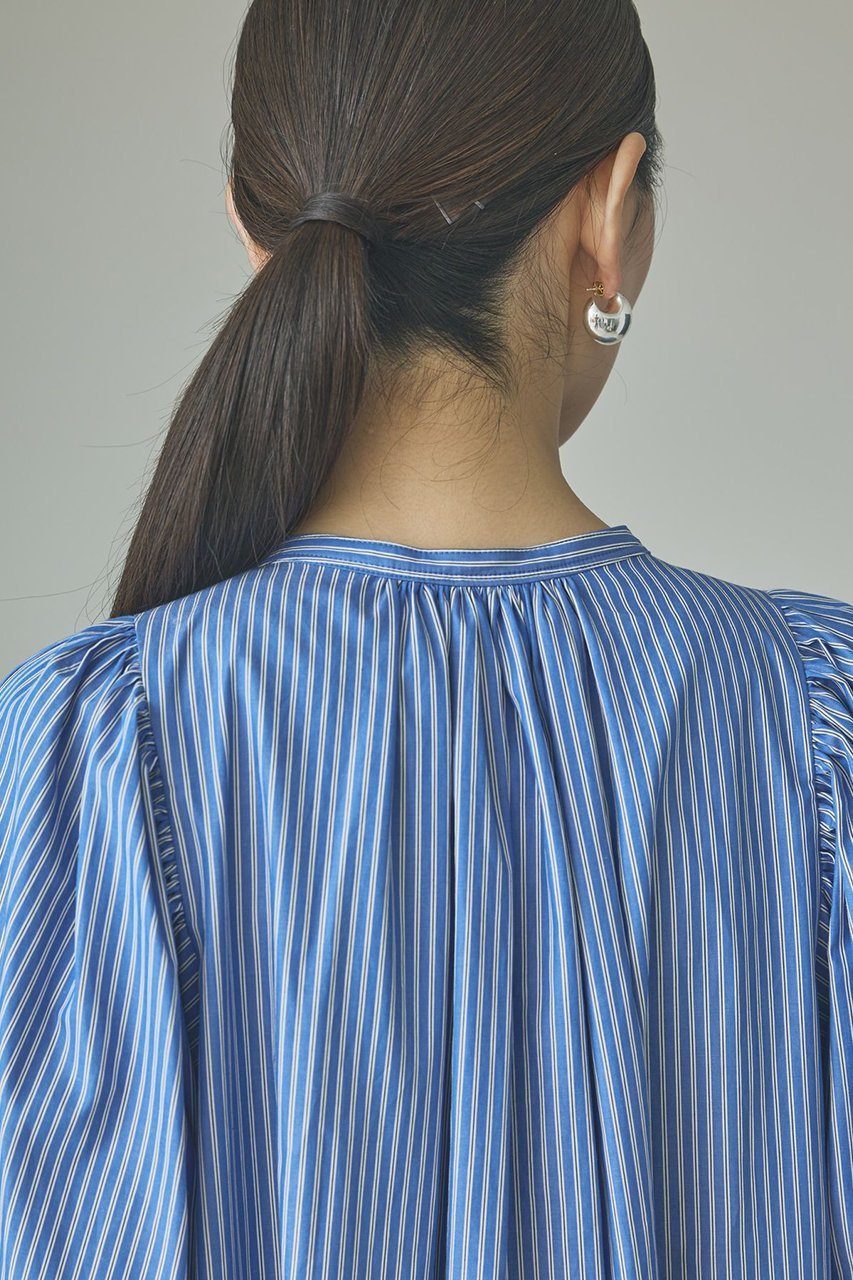 【カレンソロジー/Curensology】のストライプワンピース 人気、トレンドファッション・服の通販 founy(ファニー) 　ファッション　Fashion　レディースファッション　Fashion for Women　ワンピース　Dresses　チュニック　Tunic Tops & Dresses　おすすめ　Recommended / Our Picks　コンパクト　Compact, Small Size　サンダル　Sandals, Summer Shoes　ショルダー　Shoulder, Shoulder Strap　ストライプ　Stripe, Striped Pattern　スリーブ　Sleeve, Long Sleeve / Short Sleeve　チュニック　Tunic, Long Top　ロング　Long, Long-Length　エレガント 上品　Elegant　夏　Summer　新作・新入荷　New Arrivals / New In　other-8|ID: prp329100004948296 ipo3291000000037133034