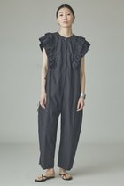 【カレンソロジー/Curensology】のコットンフリルオールインワン ブラック|ID: prp329100004948297 ipo3291000000037133036