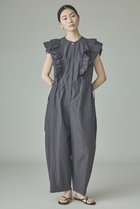 【カレンソロジー/Curensology】のコットンフリルオールインワン グレー|ID: prp329100004948297 ipo3291000000037133037