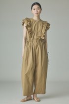 【カレンソロジー/Curensology】のコットンフリルオールインワン ベージュ|ID: prp329100004948297 ipo3291000000037133038