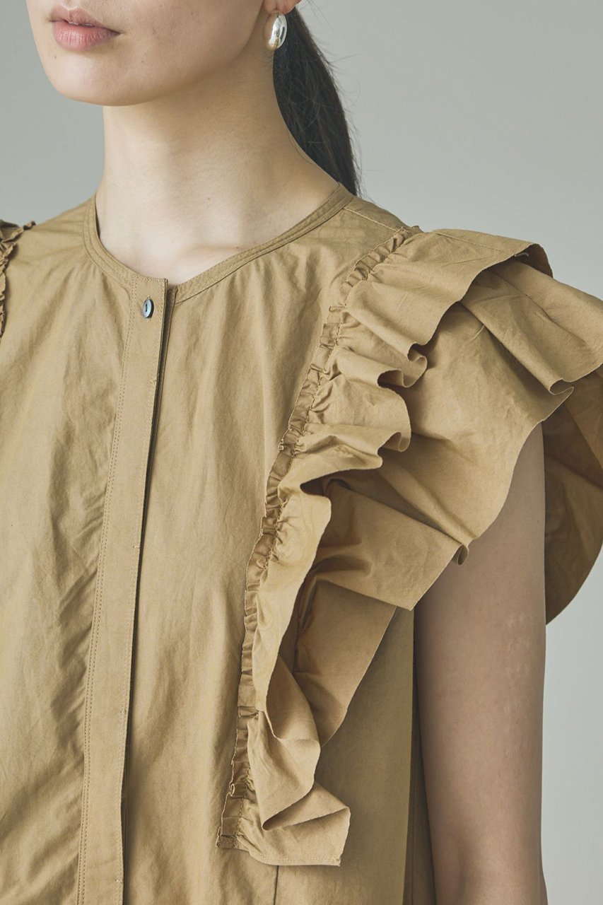 【カレンソロジー/Curensology】のコットンフリルオールインワン 人気、トレンドファッション・服の通販 founy(ファニー) 　ファッション　Fashion　レディースファッション　Fashion for Women　パンツ　Pants & Trousers　インド　Indian Textile　スリーブ　Sleeve, Long Sleeve / Short Sleeve　フリル　Frill, Ruffle　ブラウジング　Blouson Silhouette, Cinched Waist　リラックス　Relax, Relaxed Fit　おすすめ　Recommended / Our Picks　夏　Summer　新作・新入荷　New Arrivals / New In　other-5|ID: prp329100004948297 ipo3291000000037133042