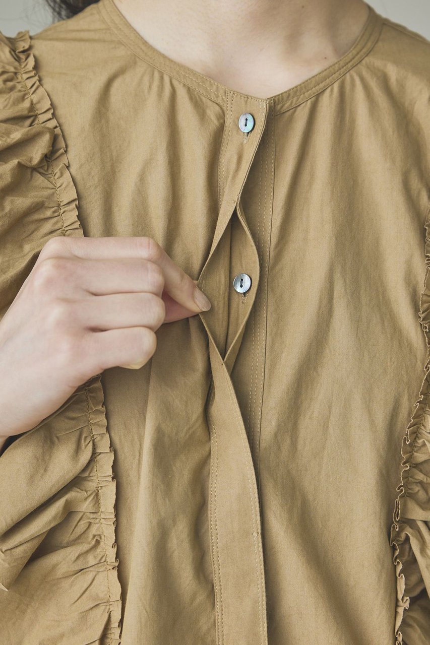 【カレンソロジー/Curensology】のコットンフリルオールインワン 人気、トレンドファッション・服の通販 founy(ファニー) 　ファッション　Fashion　レディースファッション　Fashion for Women　パンツ　Pants & Trousers　インド　Indian Textile　スリーブ　Sleeve, Long Sleeve / Short Sleeve　フリル　Frill, Ruffle　ブラウジング　Blouson Silhouette, Cinched Waist　リラックス　Relax, Relaxed Fit　おすすめ　Recommended / Our Picks　夏　Summer　新作・新入荷　New Arrivals / New In　other-6|ID: prp329100004948297 ipo3291000000037133043