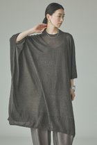 【カレンソロジー/Curensology】のリネンオーバーチュニック ブラウン|ID: prp329100004948298 ipo3291000000037133049