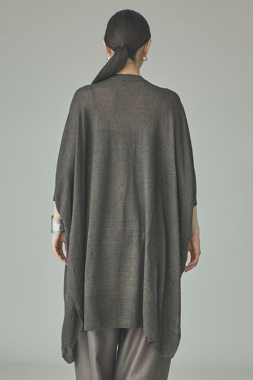 【カレンソロジー/Curensology】のリネンオーバーチュニック 人気、トレンドファッション・服の通販 founy(ファニー) 　ファッション　Fashion　レディースファッション　Fashion for Women　ワンピース　Dresses　チュニック　Tunic Tops & Dresses　シンプル　Simple, Minimal　チュニック　Tunic, Long Top　フォルム　Silhouette, Form　ホールガーメント　WholeGarment, Seamless Knit　ボトム　Bottoms, Lower Wear　ポンチョ　Poncho, Cape Style　リネン　Linen, Linen Fabric　リラックス　Relax, Relaxed Fit　新作・新入荷　New Arrivals / New In　other-4|ID: prp329100004948298 ipo3291000000037133052