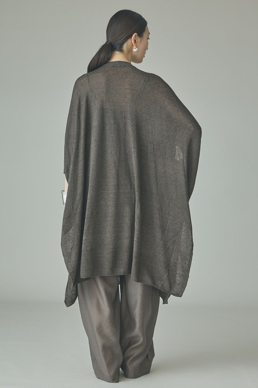 【カレンソロジー/Curensology】のリネンオーバーチュニック 人気、トレンドファッション・服の通販 founy(ファニー) 　ファッション　Fashion　レディースファッション　Fashion for Women　ワンピース　Dresses　チュニック　Tunic Tops & Dresses　シンプル　Simple, Minimal　チュニック　Tunic, Long Top　フォルム　Silhouette, Form　ホールガーメント　WholeGarment, Seamless Knit　ボトム　Bottoms, Lower Wear　ポンチョ　Poncho, Cape Style　リネン　Linen, Linen Fabric　リラックス　Relax, Relaxed Fit　新作・新入荷　New Arrivals / New In　other-7|ID: prp329100004948298 ipo3291000000037133055