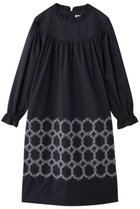 【ミナ ペルホネン/mina perhonen / KIDS】の【KIDS】hanahaワンピース ネイビー 150 人気、トレンドファッション・服の通販 founy(ファニー) ファッション Fashion キッズファッション Fashion for Kids ワンピース Dresses ギャザー Gathered, Ruffled A/W・秋冬 Autumn/Winter thumbnail ネイビー|ID: prp329100004948635 ipo3291000000037134481