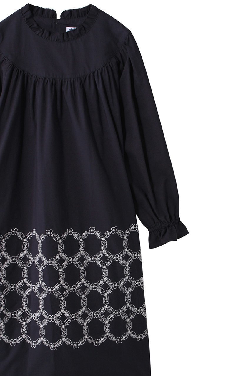 【ミナ ペルホネン/mina perhonen / KIDS】の【KIDS】hanahaワンピース ネイビー 150 人気、トレンドファッション・服の通販 founy(ファニー) 　ファッション　Fashion　キッズファッション　Fashion for Kids　ワンピース　Dresses　ギャザー　Gathered, Ruffled　A/W・秋冬　Autumn/Winter　other-3|ID: prp329100004948635 ipo3291000000037134483