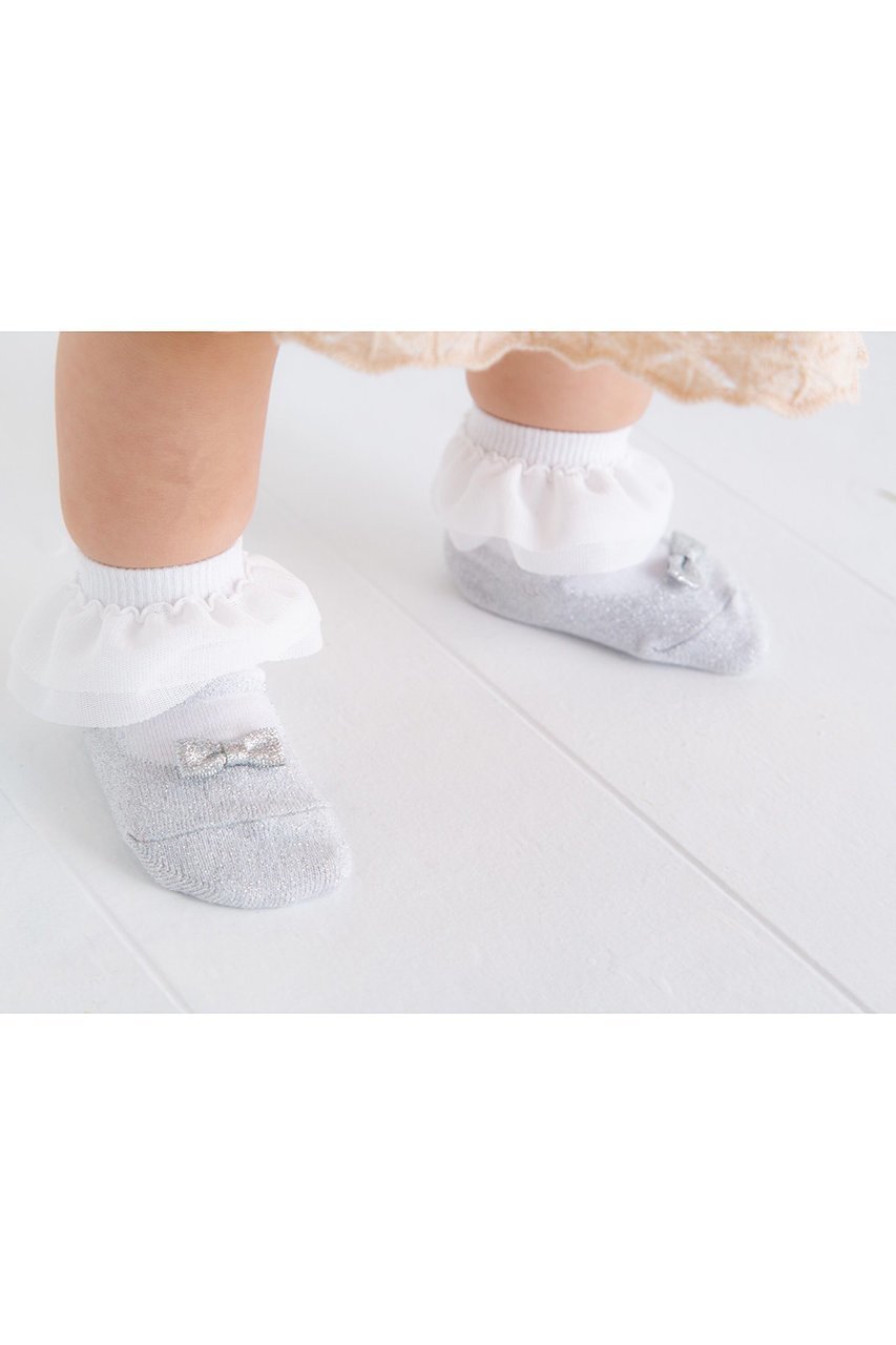 【ポプキンズ/POMPKINS / KIDS】の【BABY】【POP UP SOX】チュールフリルソックス 人気、トレンドファッション・服の通販 founy(ファニー) 　ファッション　Fashion　キッズファッション　Fashion for Kids　おすすめ　Recommended / Our Picks　ソックス　Socks, Hosiery　チュール　Tulip, Tulip Motif　フォーマル　Formal, Dressy　フリル　Frill, Ruffle　ベビー　Baby, Babywear　エレガント 上品　Elegant　再入荷　Restock / Back in Stock　定番　Standard, Basic Item　日本製　Made In Japan　結婚式　Wedding　other-4|ID: prp329100004948652 ipo3291000000037134596