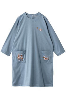 【ミナ ペルホネン/mina perhonen / KIDS】の【KIDS】funワンピース ライトブルー 140 人気、トレンドファッション・服の通販 founy(ファニー) ファッション Fashion キッズファッション Fashion for Kids ワンピース Dresses なめらか Smooth, Silky Texture |ID:prp329100004948673