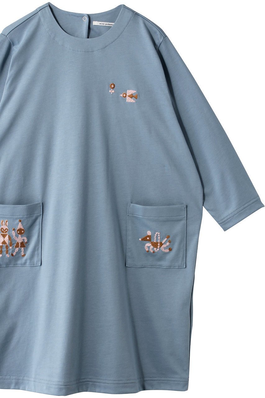 【ミナ ペルホネン/mina perhonen / KIDS】の【KIDS】funワンピース ライトブルー 140 人気、トレンドファッション・服の通販 founy(ファニー) 　ファッション　Fashion　キッズファッション　Fashion for Kids　ワンピース　Dresses　なめらか　Smooth, Silky Texture　other-3|ID: prp329100004948673 ipo3291000000037134735