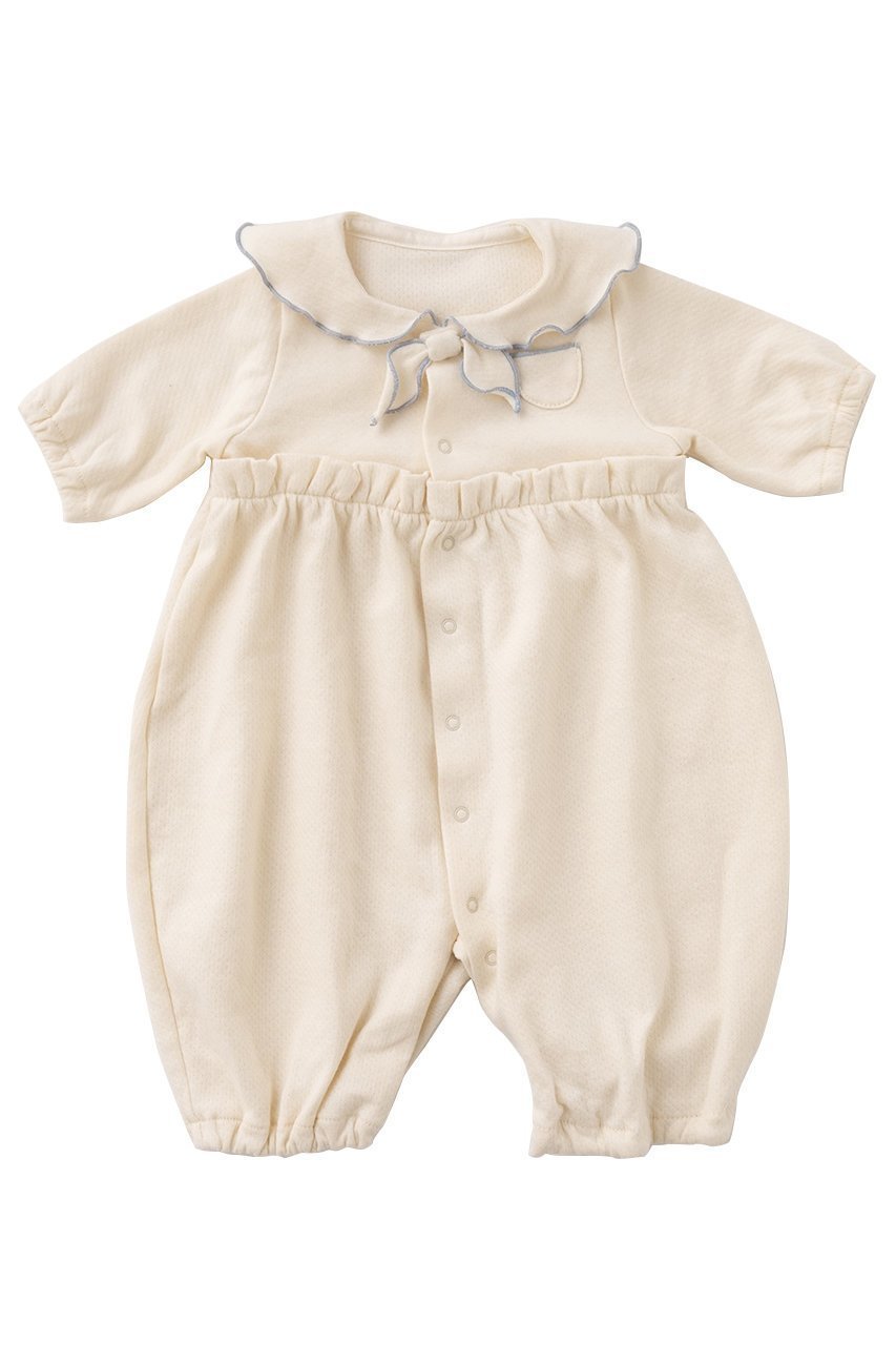 【ポプキンズ/POMPKINS / KIDS】の【BABY】コットンフライス2wayドレス インテリア・キッズ・メンズ・レディースファッション・服の通販 founy(ファニー) 　ファッション　Fashion　キッズファッション　Fashion for Kids　ワンピース　Dresses　なめらか　Smooth, Silky Texture　ドレス　Dress, One-Piece　バルーン　Balloon, Balloon Silhouette　フェミニン　Feminine, Girly　フリル　Frill, Ruffle　ベビー　Baby, Babywear　リボン　Ribbon, Bow　ロンパース　Romper, Jumpsuit　ブルー|ID: prp329100004948680 ipo3291000000037134772