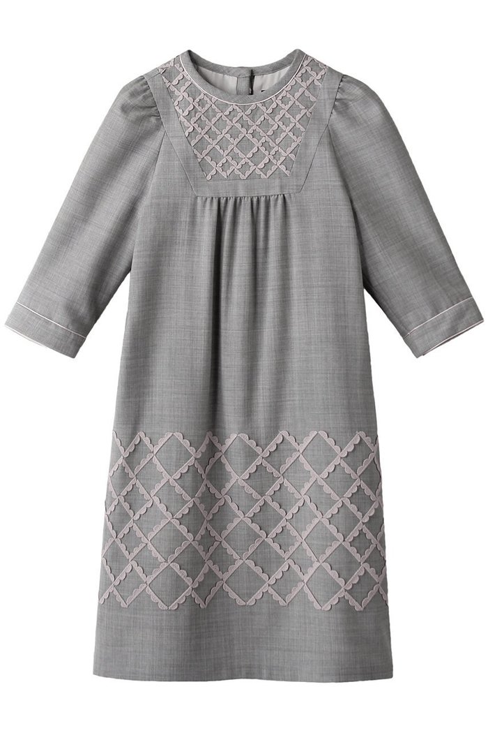 【ミナ ペルホネン/mina perhonen / KIDS】の【KIDS】petal fence ワンピース ネイビー 140 インテリア・キッズ・メンズ・レディースファッション・服の通販 founy(ファニー) https://founy.com/ ファッション Fashion キッズファッション Fashion for Kids ワンピース Dresses パーティ Party, Party Style |ID: prp329100004948685 ipo3291000000037134798