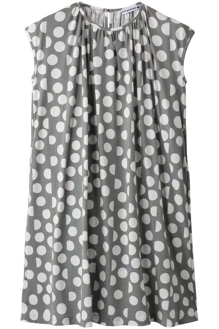 【ミナ ペルホネン/mina perhonen / KIDS】の【KIDS】palkeet ワンピース グレー 140 インテリア・キッズ・メンズ・レディースファッション・服の通販 founy(ファニー) https://founy.com/ ファッション Fashion キッズファッション Fashion for Kids ワンピース Dresses ギャザー Gathered, Ruffled ストライプ Stripe, Striped Pattern ドット Polka Dot, Dot Pattern 夏 Summer 春 Spring S/S・春夏 SS, Spring/Summer, Warm Season |ID: prp329100004948707 ipo3291000000037134922