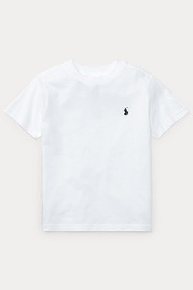 【ラルフローレン/RALPH LAUREN / KIDS】の【KIDS】【POLO RALPH LAUREN】コットン ジャージー クルーネック Tシャツ ネイビー 7 人気、トレンドファッション・服の通販 founy(ファニー) ファッション Fashion キッズファッション Fashion for Kids トップス・カットソー Cut & Sew Tops シンプル Simple, Minimal ベーシック Basic, Essential 定番 Standard, Basic Item |ID:prp329100004948732