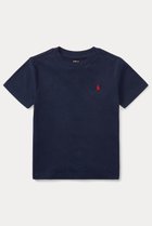 【ラルフローレン/RALPH LAUREN / KIDS】の【KIDS】【POLO RALPH LAUREN】コットン ジャージー クルーネック Tシャツ ネイビー 7 人気、トレンドファッション・服の通販 founy(ファニー) ファッション Fashion キッズファッション Fashion for Kids トップス・カットソー Cut & Sew Tops シンプル Simple, Minimal ベーシック Basic, Essential 定番 Standard, Basic Item thumbnail ネイビー|ID: prp329100004948732 ipo3291000000037135060