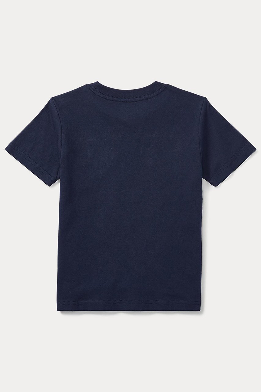 【ラルフローレン/RALPH LAUREN / KIDS】の【KIDS】【POLO RALPH LAUREN】コットン ジャージー クルーネック Tシャツ ネイビー 7 人気、トレンドファッション・服の通販 founy(ファニー) 　ファッション　Fashion　キッズファッション　Fashion for Kids　トップス・カットソー　Cut & Sew Tops　シンプル　Simple, Minimal　ベーシック　Basic, Essential　定番　Standard, Basic Item　other-2|ID: prp329100004948732 ipo3291000000037135061