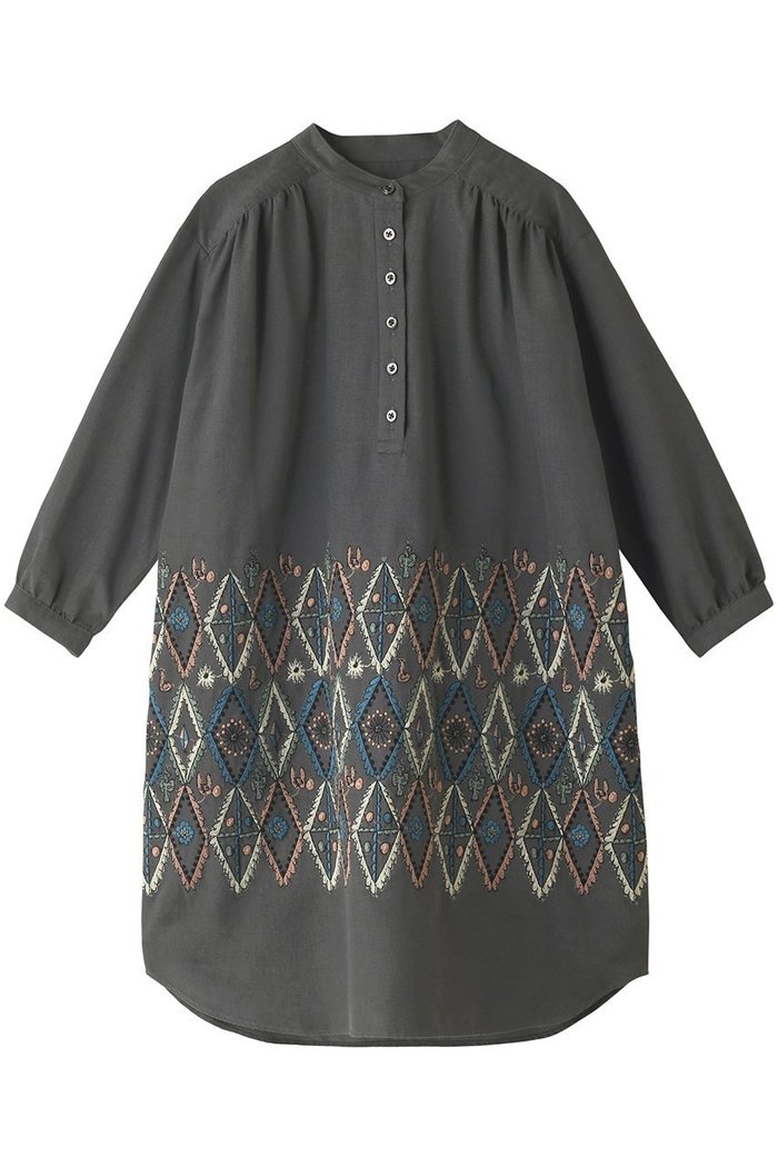 【ミナ ペルホネン/mina perhonen / KIDS】の【KIDS】forest diamond ワンピース グレー 140 インテリア・キッズ・メンズ・レディースファッション・服の通販 founy(ファニー) https://founy.com/ ファッション Fashion キッズファッション Fashion for Kids ワンピース Dresses モチーフ Motif, Design Theme |ID: prp329100004948740 ipo3291000000037135093