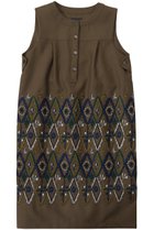 【ミナ ペルホネン/mina perhonen / KIDS】の【KIDS】forest diamond ワンピース ブラウン 140 人気、トレンドファッション・服の通販 founy(ファニー) ファッション Fashion キッズファッション Fashion for Kids ワンピース Dresses カットソー Cut and Sewn Top タートルネック Turtleneck, High Neck thumbnail ブラウン|ID: prp329100004948741 ipo3291000000037135099