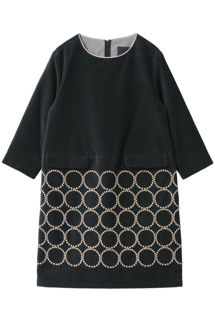 【ミナ ペルホネン/mina perhonen / KIDS】の【KIDS】tambourineワンピース チャコール 140 インテリア・キッズ・メンズ・レディースファッション・服の通販 founy(ファニー) https://founy.com/ ファッション Fashion キッズファッション Fashion for Kids ワンピース Dresses コーデュロイ Corduroy, Cord Fabric ハンド Hand, Handmade パイピング Piping, Trim Design フラップ Flap, Flap Pocket ポケット Pocket, Pocket Detail |ID: prp329100004948743 ipo3291000000037135107