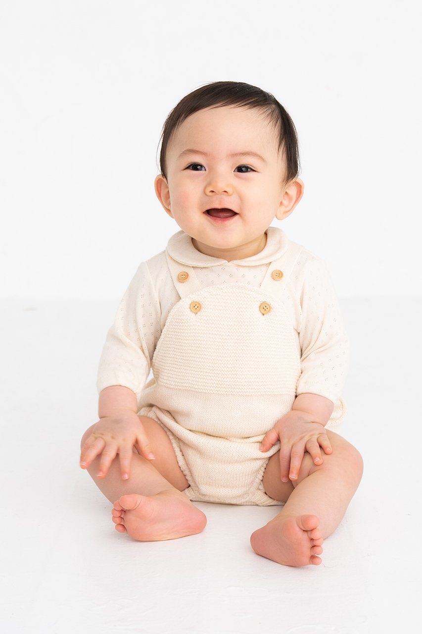 【ポプキンズ/POMPKINS / KIDS】の【BABY】オーガニックニットつりパンツ 人気、トレンドファッション・服の通販 founy(ファニー) 　ファッション　Fashion　キッズファッション　Fashion for Kids　ボトムス　Bottoms　おすすめ　Recommended / Our Picks　ベビー　Baby, Babywear　ロンパース　Romper, Jumpsuit　other-7|ID: prp329100004948764 ipo3291000000037135241