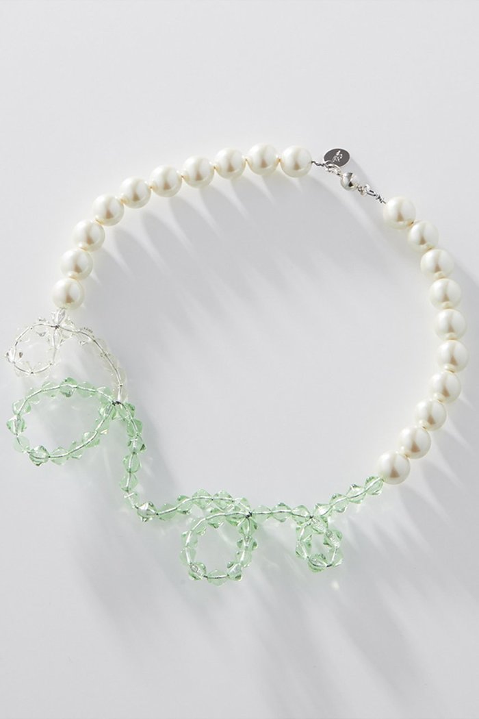 【アデルビジュー  ポップ/POP ADER bijoux / KIDS】の【KIDS】Lison ネックレス メロングリーン F インテリア・キッズ・メンズ・レディースファッション・服の通販 founy(ファニー) https://founy.com/ ファッション Fashion キッズファッション Fashion for Kids アクセサリー Fashion Accessories ガラス Glass, Glassware ネックレス Necklace, Pendant Necklace パール Pearl, Pearl Accent フランス France, French モチーフ Motif, Design Theme エレガント 上品 Elegant |ID: prp329100004948788 ipo3291000000037135387